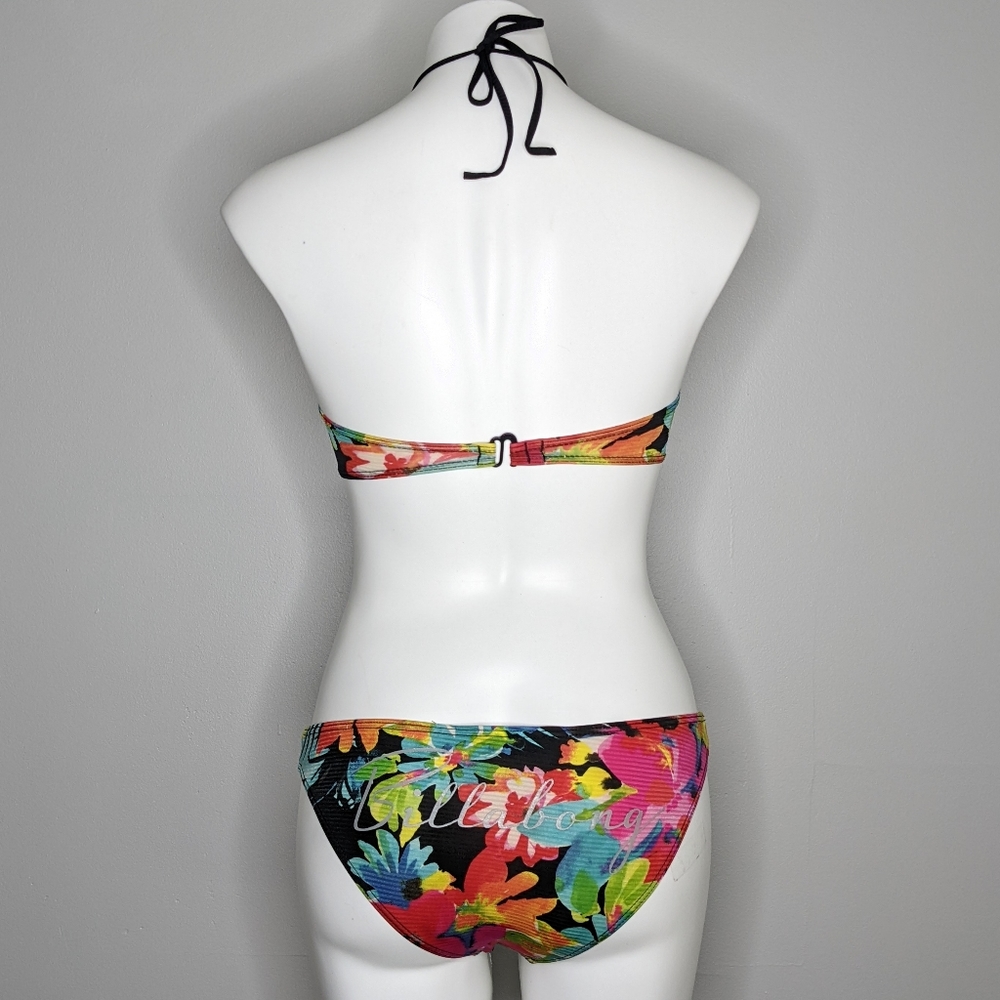 Billabong tropical floral string bikini 6 - Picture 8 of 11